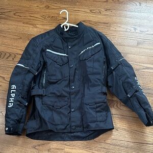 Men's Alpha Black Motorcycle Jacket